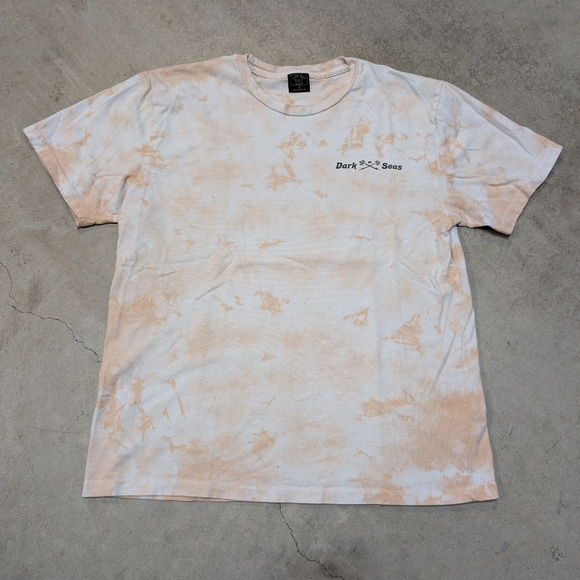 Dark Seas Mens M Tie Dye Shirt Grim Reaper Surfing - Picture 1 of 8